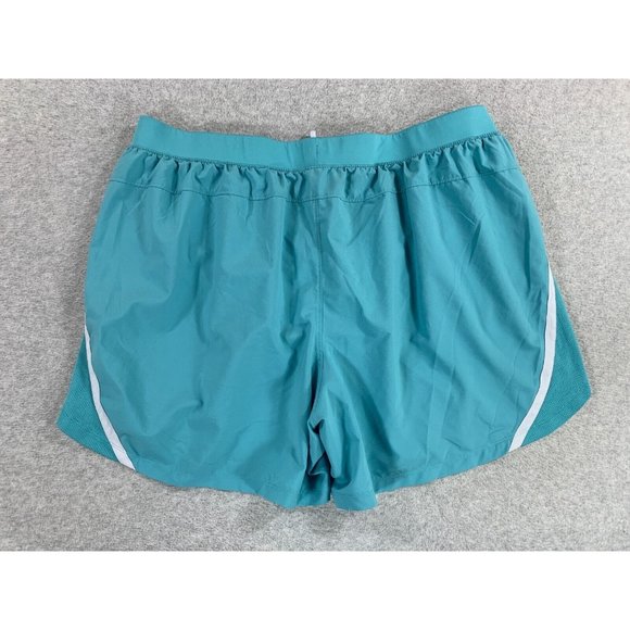 Under Armour Fitted Heat Gear Lined Running Shorts (Women's XXL) Blue - Picture 8 of 8
